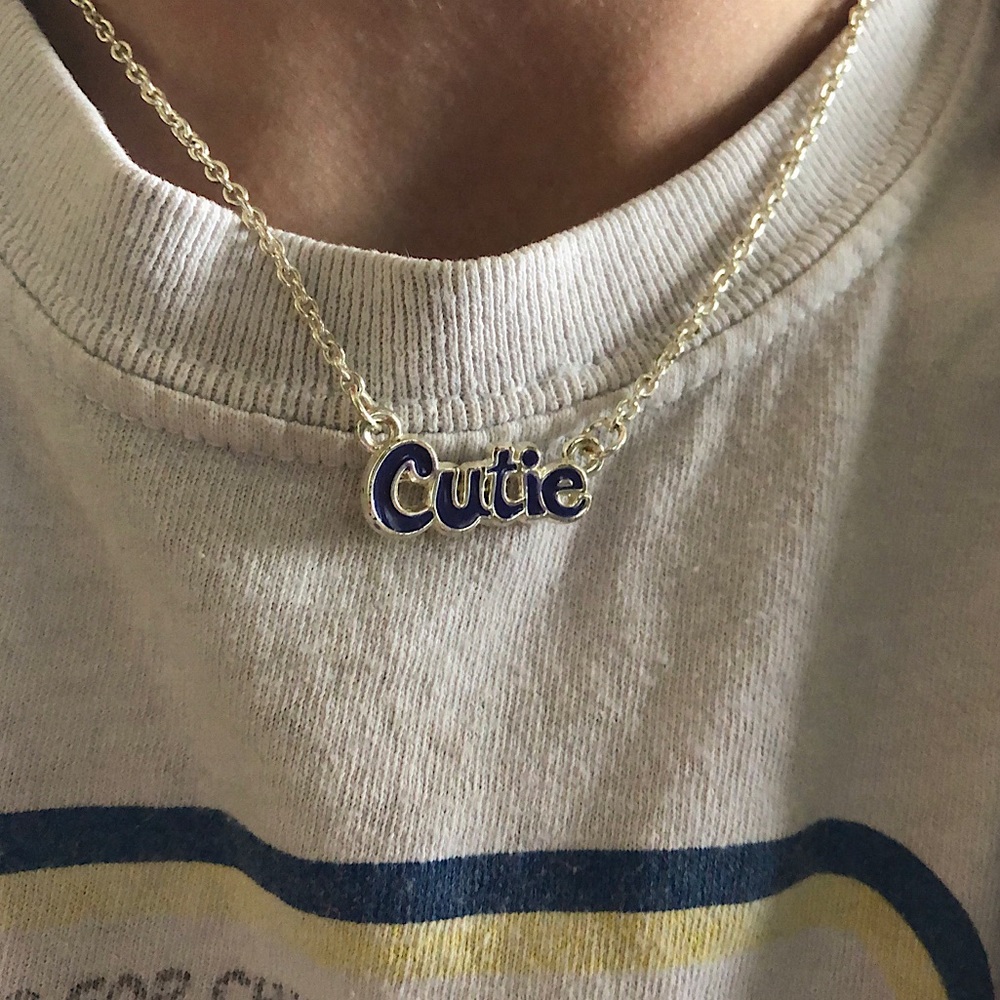 Y2K Purple/Blue Cutie Necklace